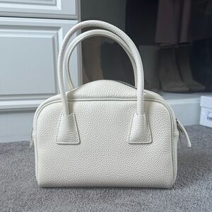 Leather Cream Handbag